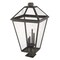 Z-Lite Talbot 4 Light Outdoor Pier Mounted Fixture, Oil Rubbed Bronze And Seedy 579PHXLXR-533PM-ORB - alternate 3